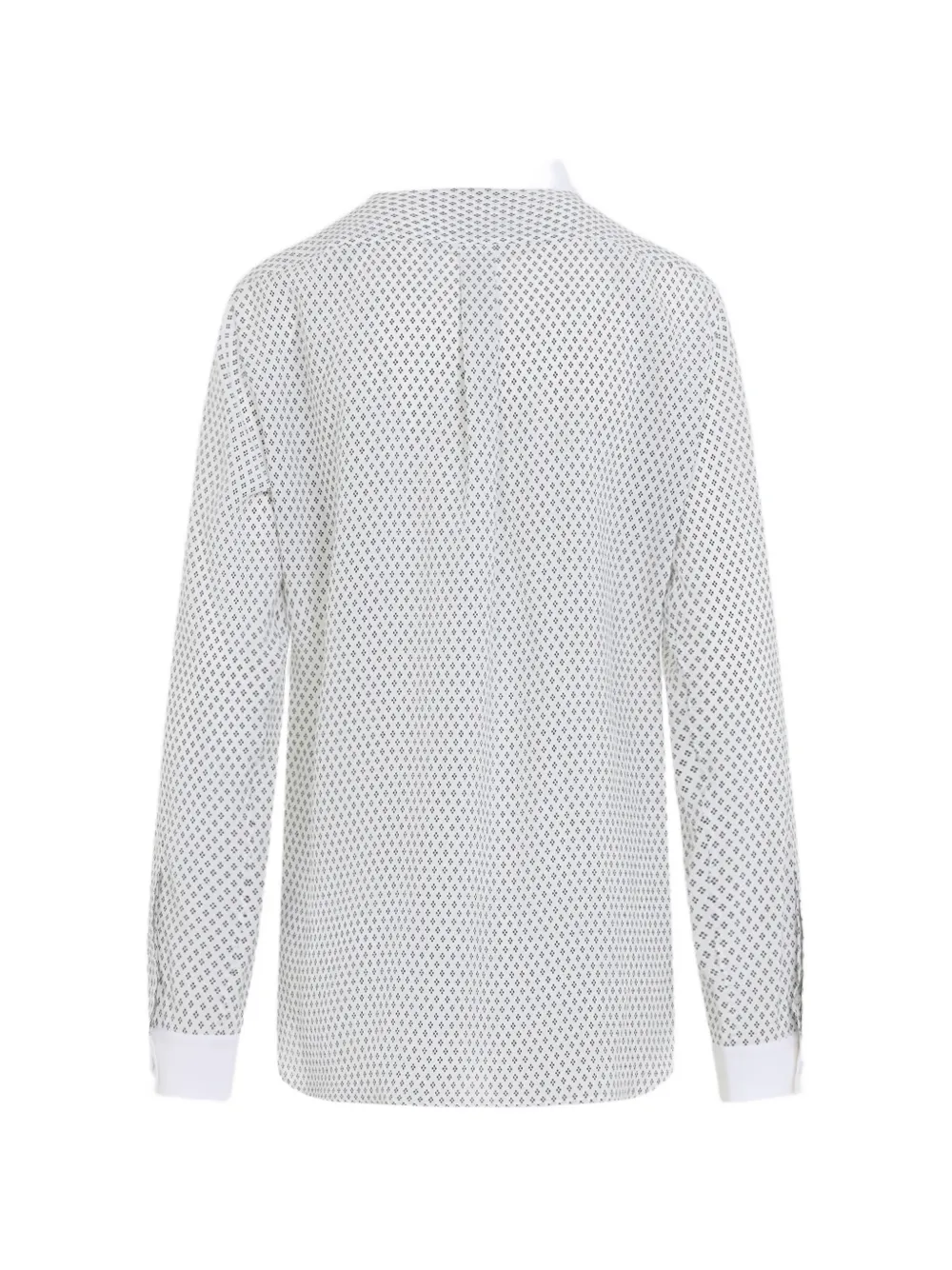TOM FORD Zijden blouse met geometrische print Wit
