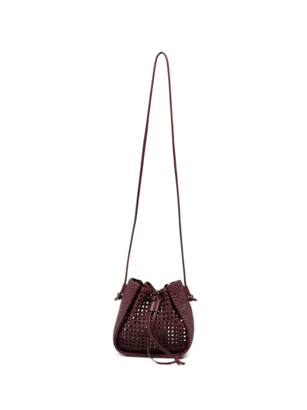 Forte Forte woven leather shoulder bag - Rosso