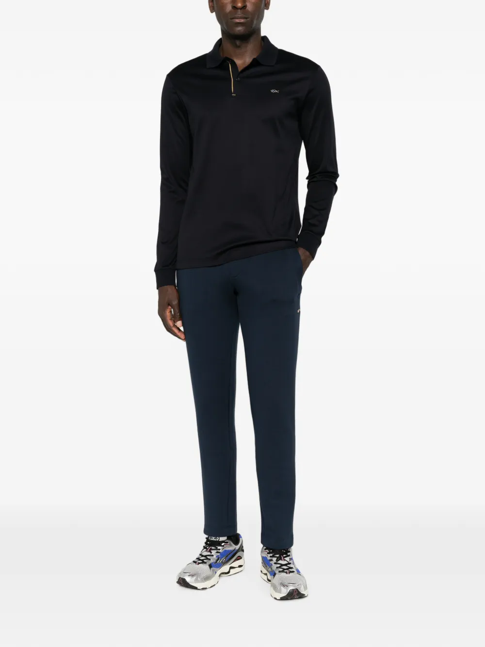 Paul & Shark Poloshirt met lange mouwen Blauw