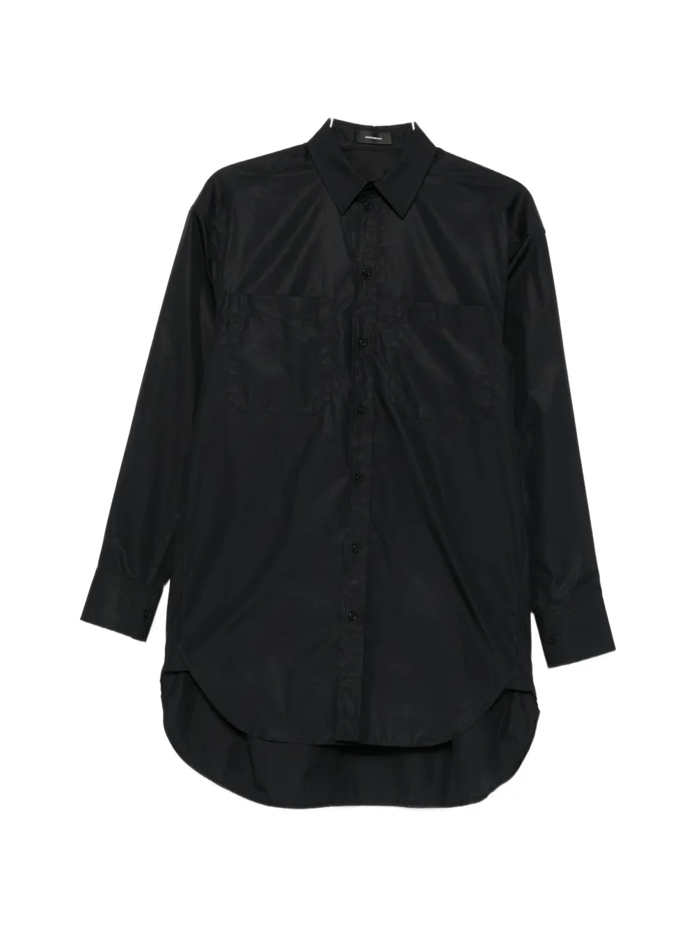 Wardrobe.nyc Button-down Mini Dress In Black