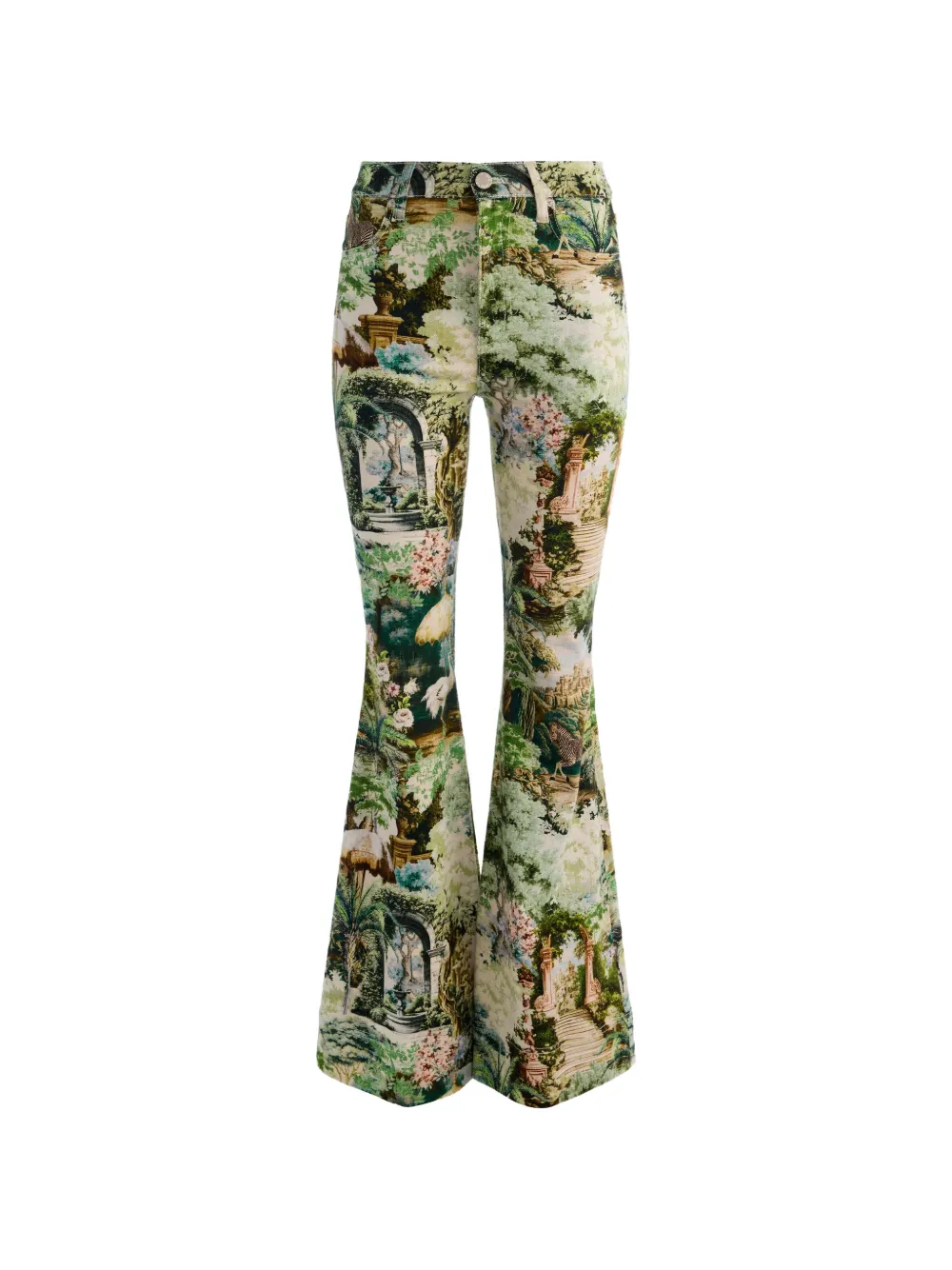 alice + olivia Ausgestellte Beautiful Hose mit Print - Nude