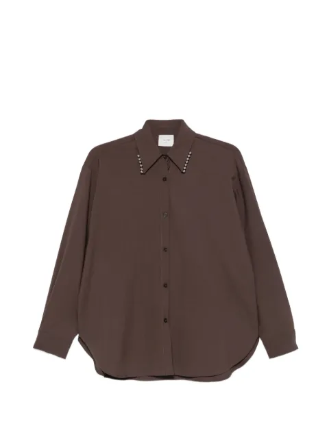 Alysi embellished-collar shirt