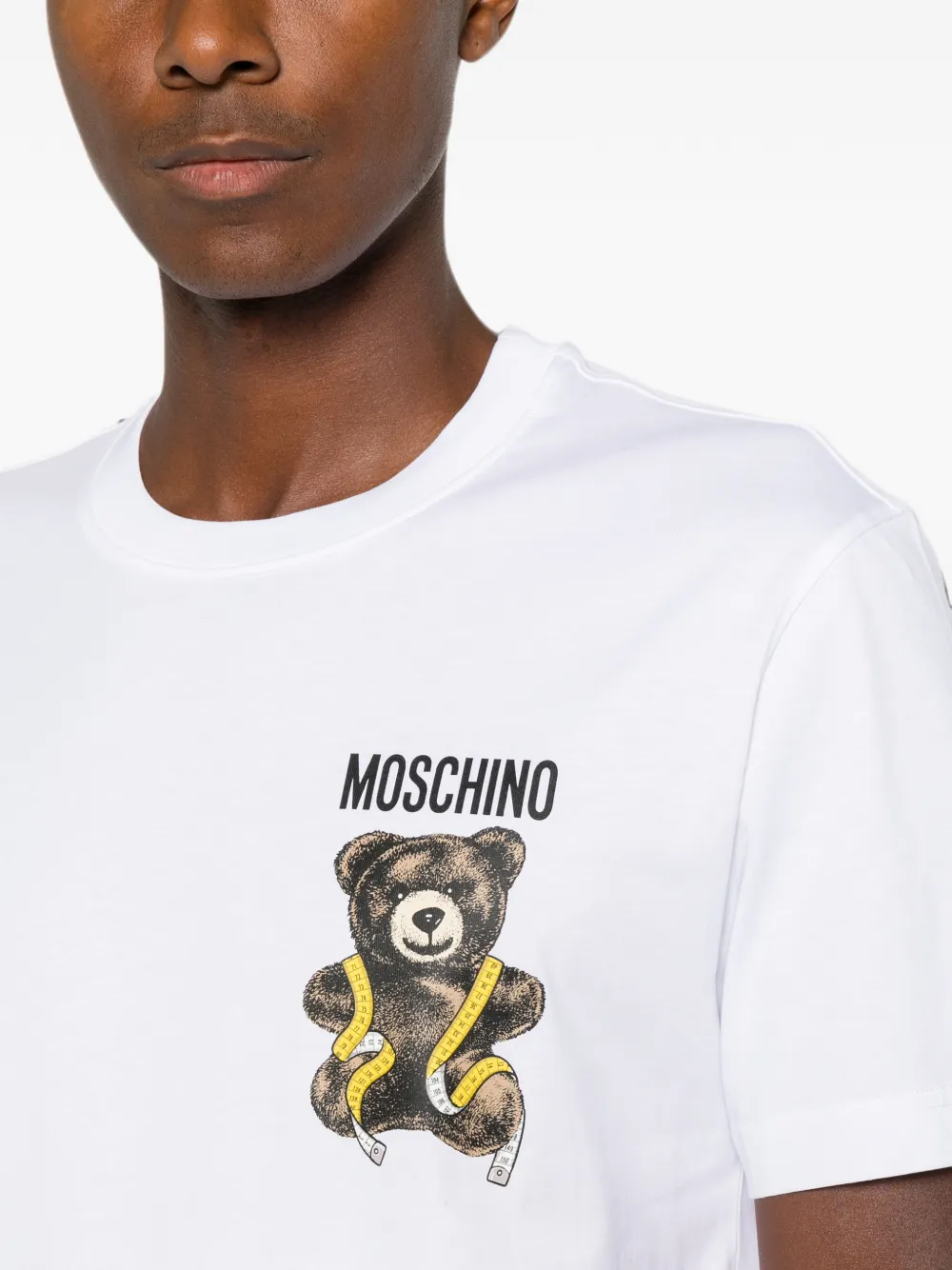 Moschino T-shirt met logoprint Wit