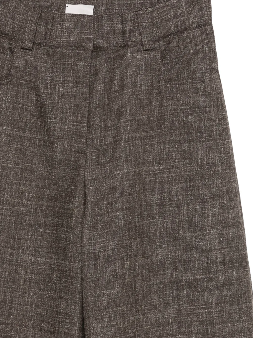 Alysi Pantalon met wijde pijpen Bruin