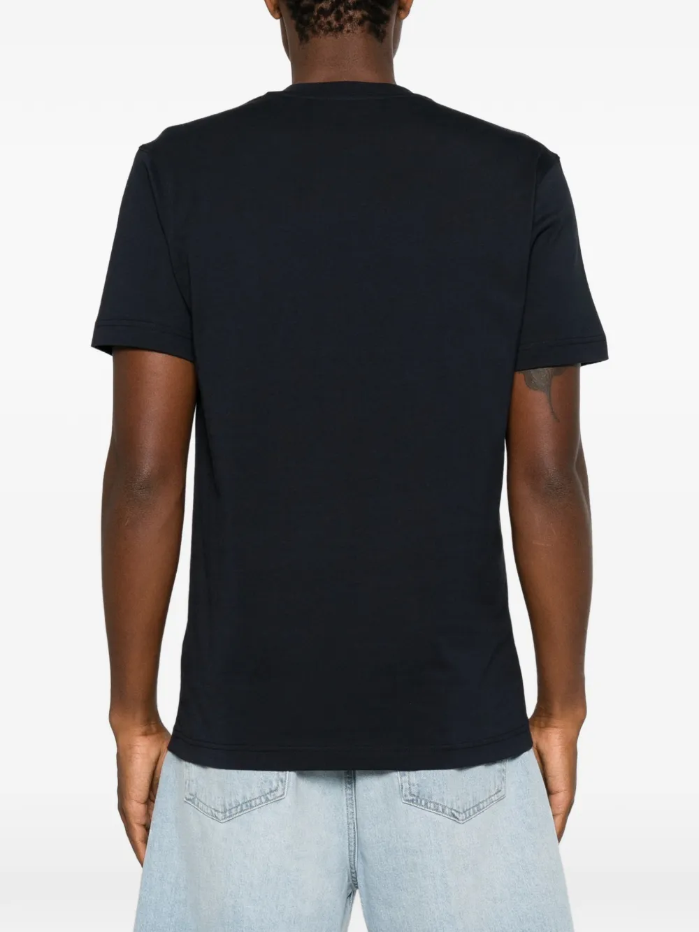 Moschino T-shirt met logopatch Blauw