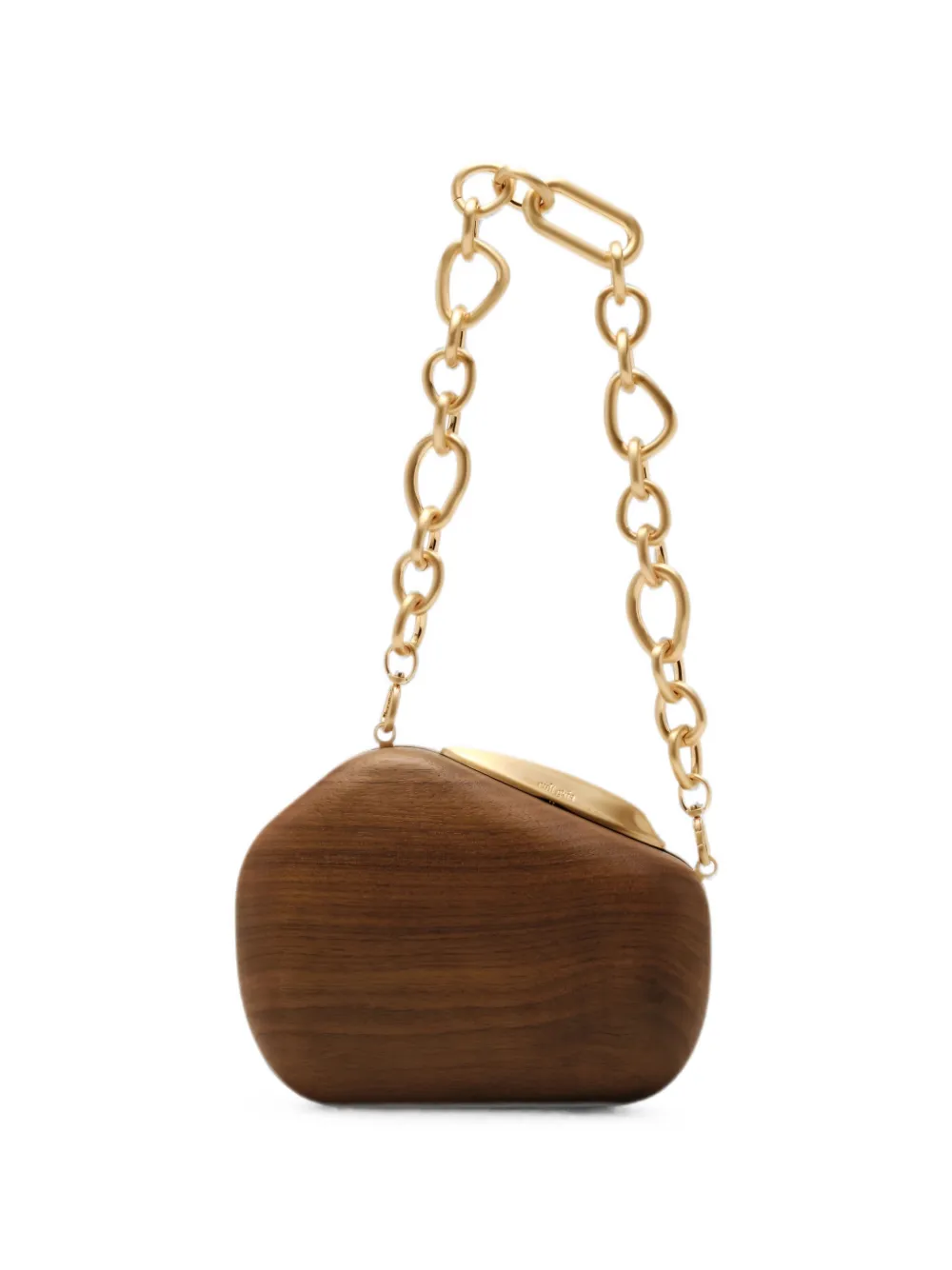 Cult Gaia Althea clutch met schakelketting Bruin