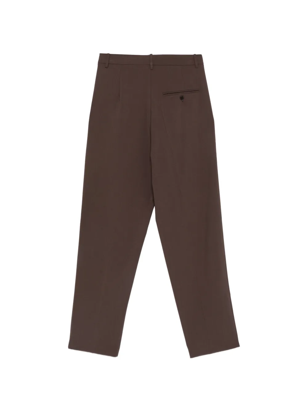 Alysi Pantalon met geplooide voorkant Bruin