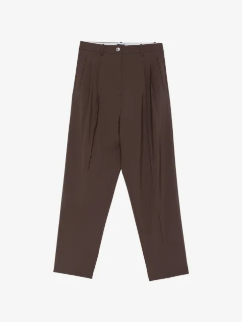 Alysi pleated-front tailored trousers