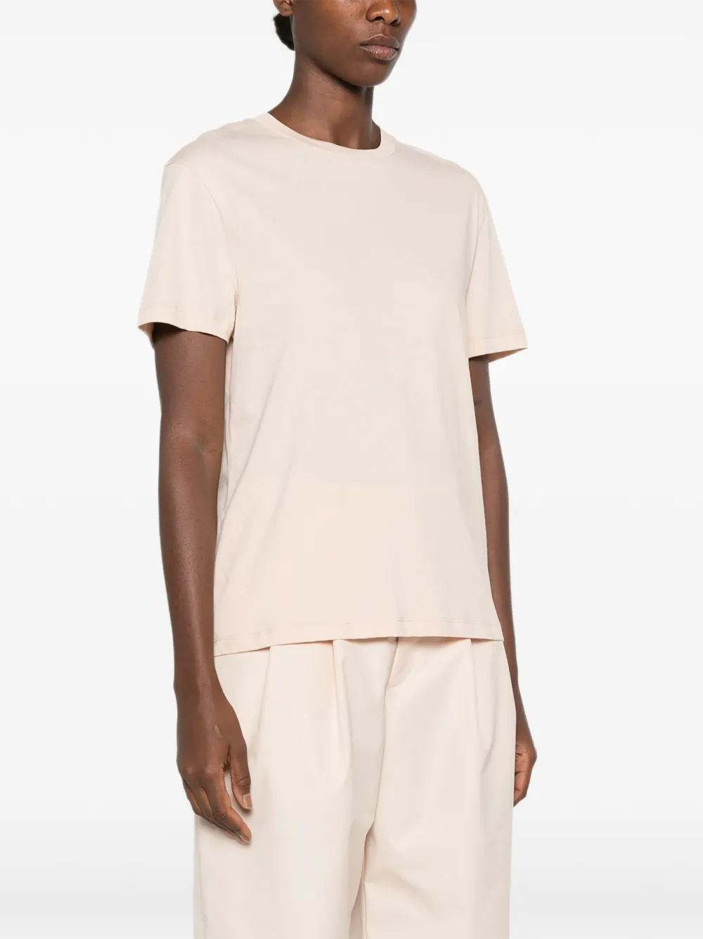 WARDROBE.NYC T-shirt met ronde hals Beige