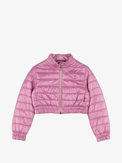 Herno Kids quilted cropped jacket
