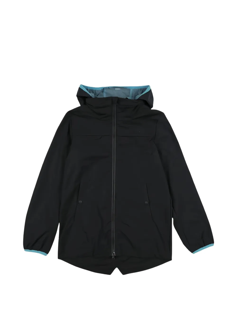 Herno Kids hooded zip-up jacket - Blu