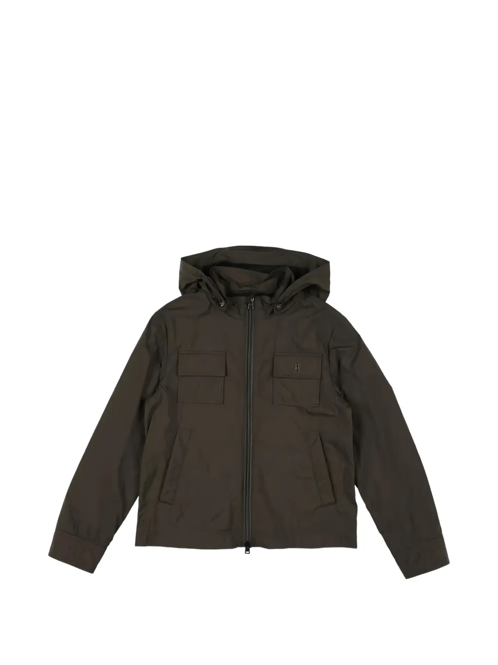 Herno Kids hooded multi-pocket jacket - Nero