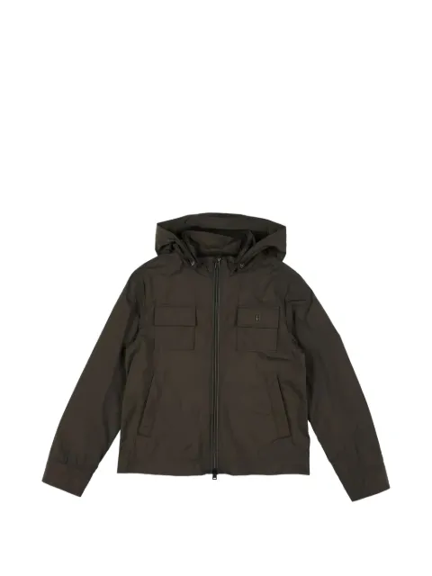 Herno Kids hooded multi-pocket jacket