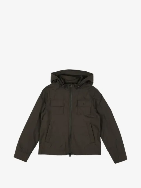 Herno Kids hooded multi-pocket jacket