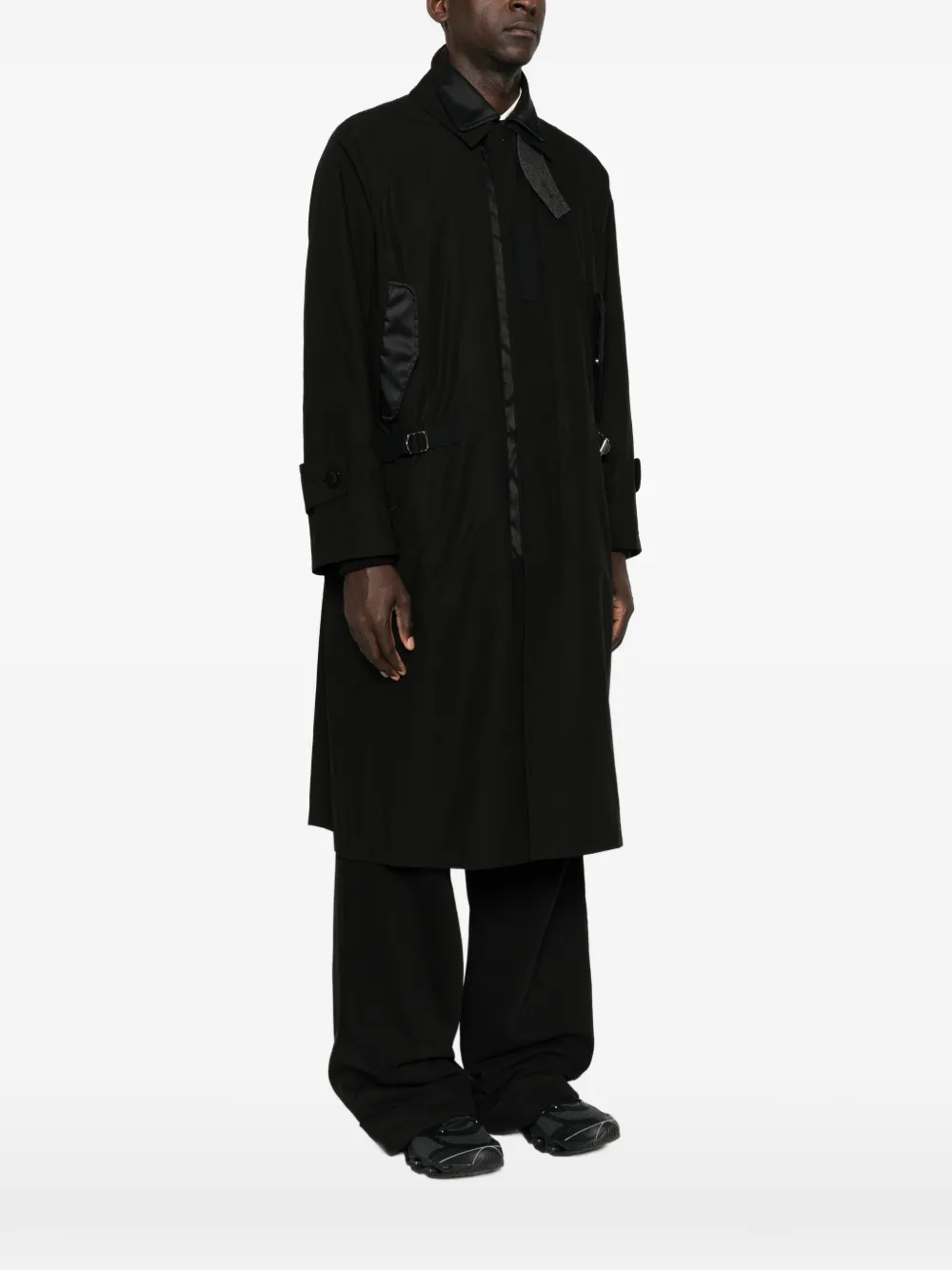 sacai Jas met gesp-detail en vlakken Zwart