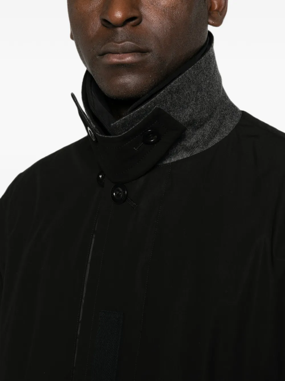 sacai Jas met gesp-detail en vlakken Zwart