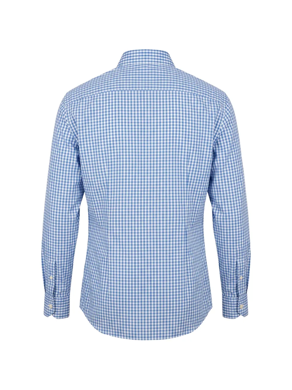 Xacus Overhemd met gingham ruit Blauw