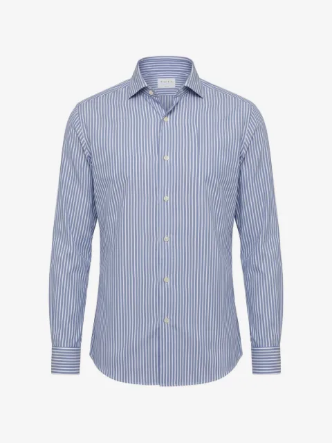 Xacus striped long-sleeve shirt