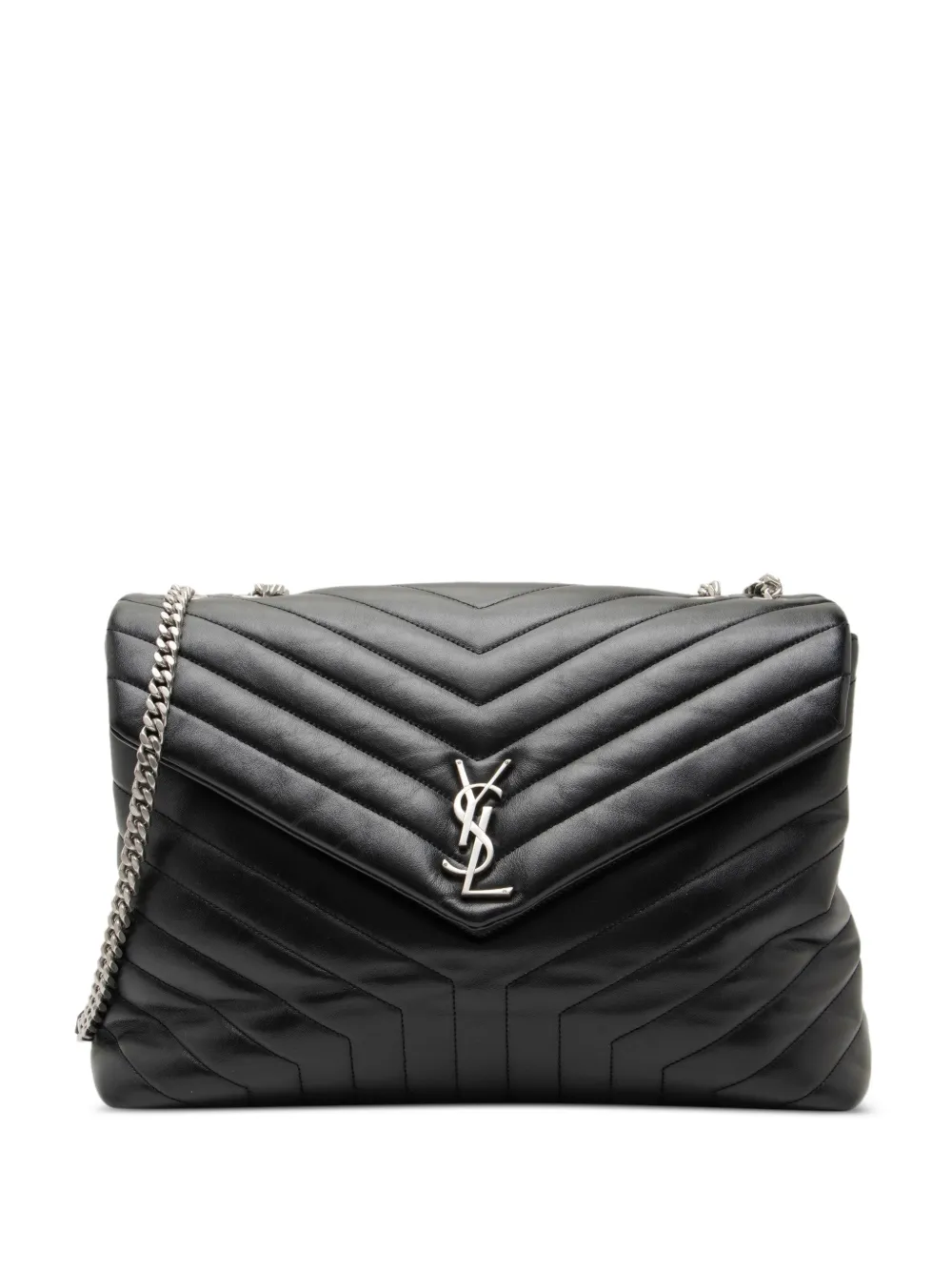 Saint Laurent Pre-Owned 2018 Matelassé LouLou shoulder bag - Nero