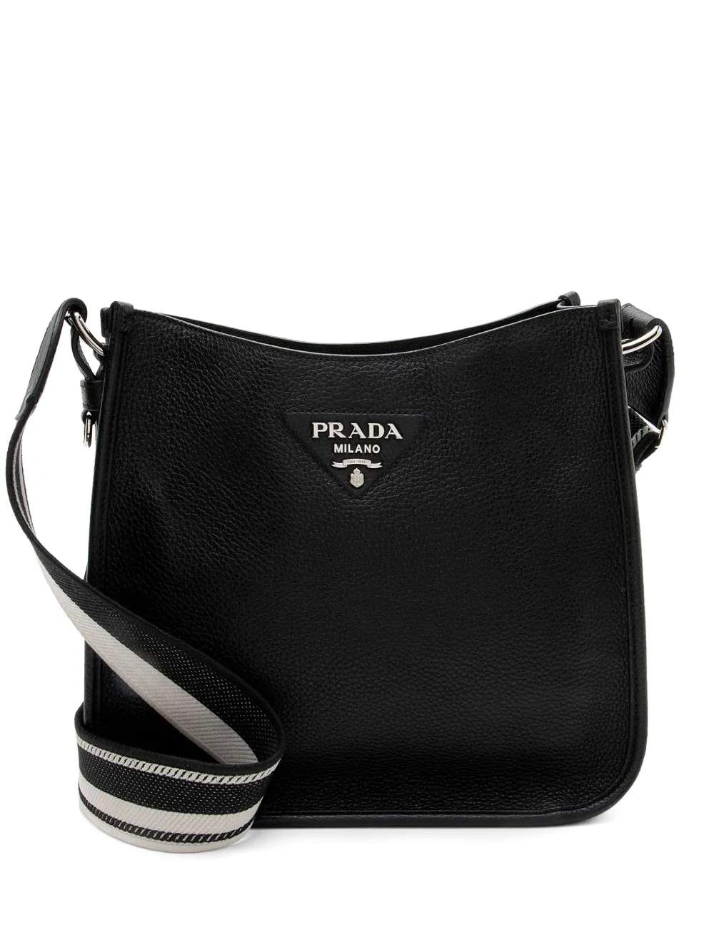 Prada Pre-Owned Vitello Daino logo shoulder bag - Schwarz