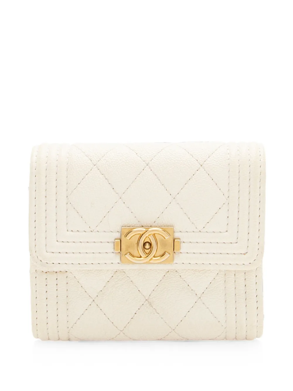 CHANEL Pre-Owned 2019 Boy CC wallet - Toni neutri