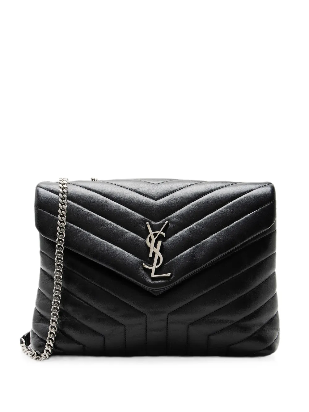 Saint Laurent Pre-Owned LouLou Monogram shoulder bag - Black