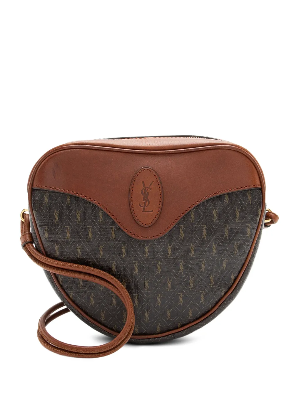 Saint Laurent Pre-Owned 2021 Le Monogramme Sac Coeur crossbody bag - Marrone