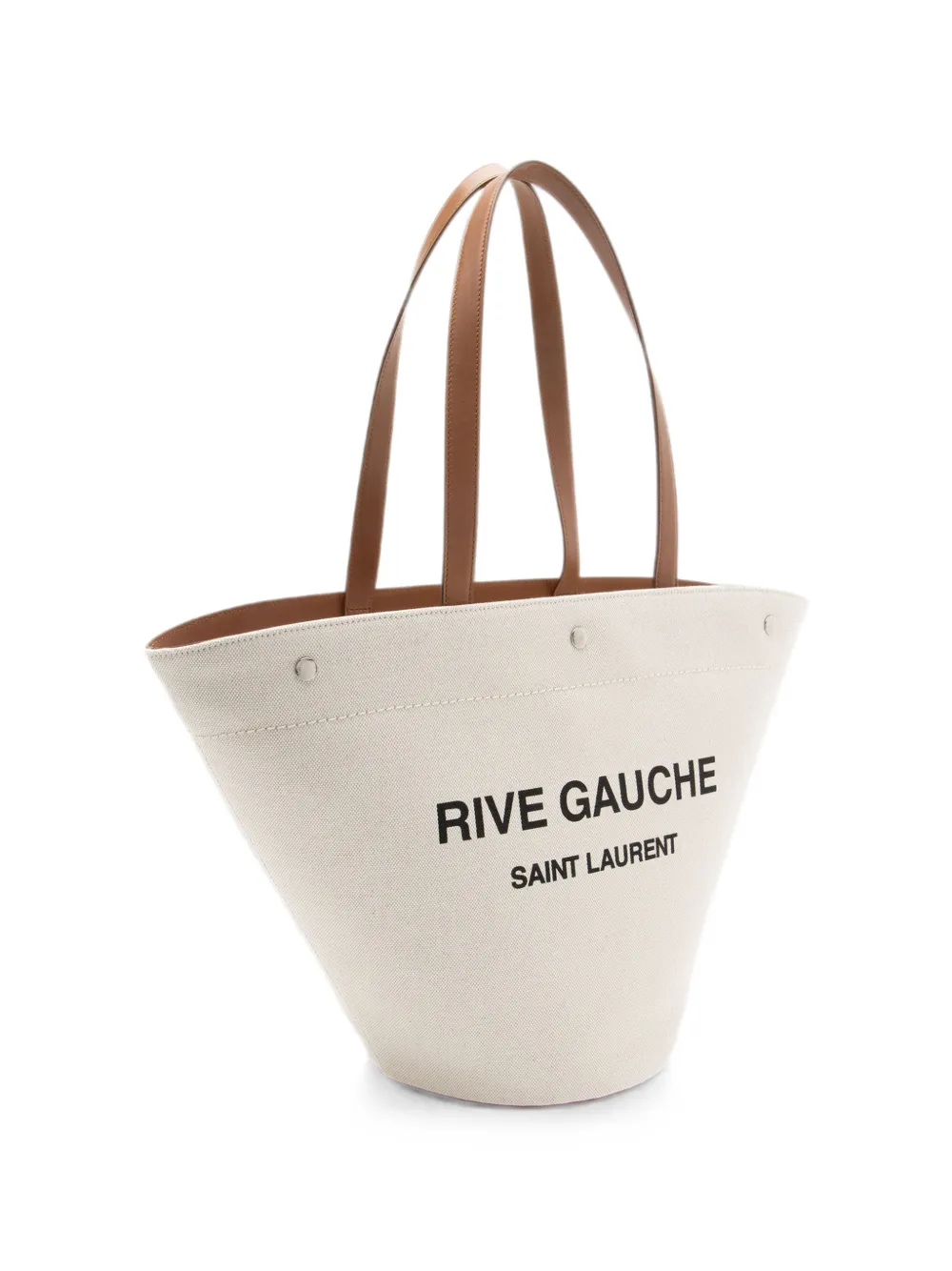 Saint Laurent Pre-Owned 2022 Rive Gauche trapezoid tote bag - Nude