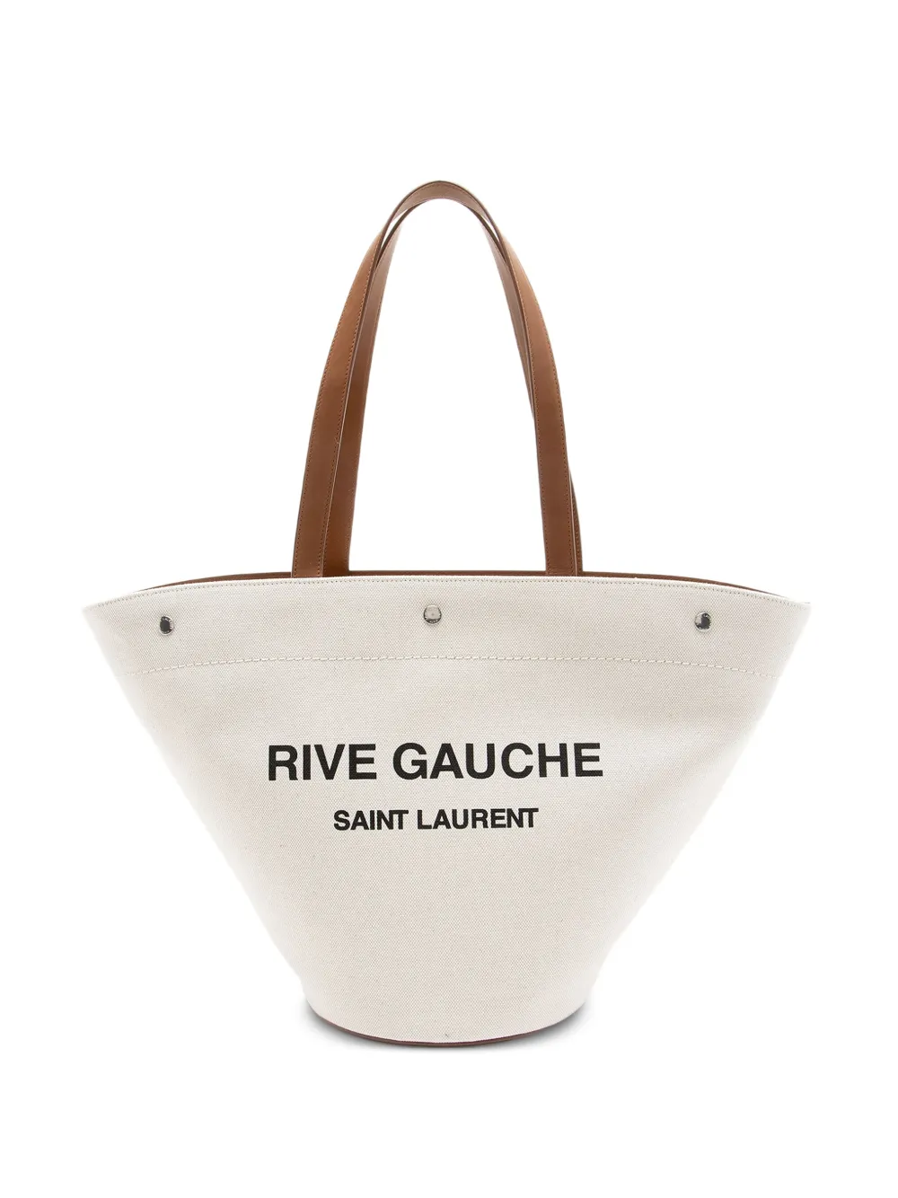Saint Laurent Pre-Owned Rive Gauche trapezoid tote bag - Marrone