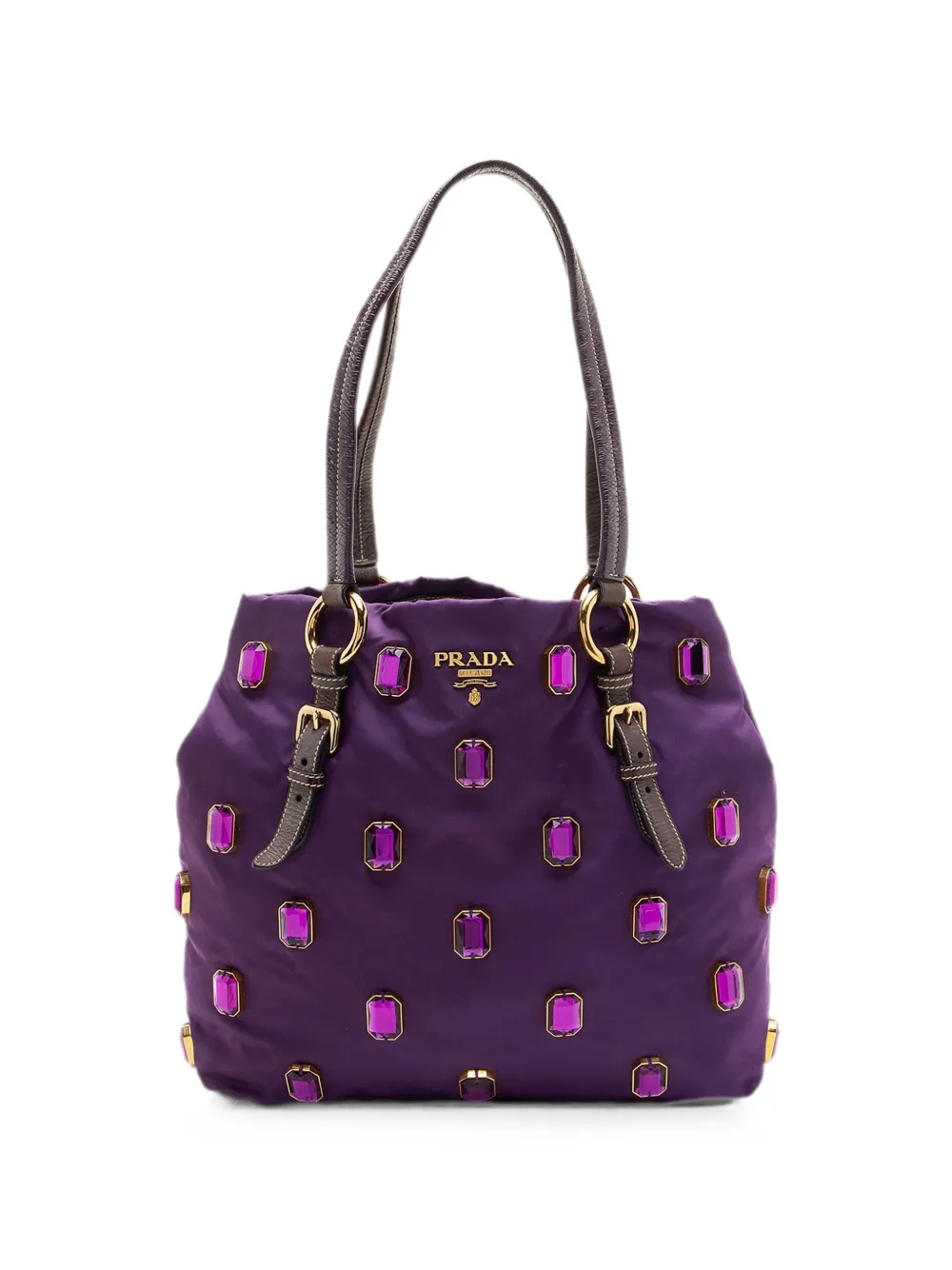 Prada Pre-Owned Tessuto Pietre tote bag - Purple