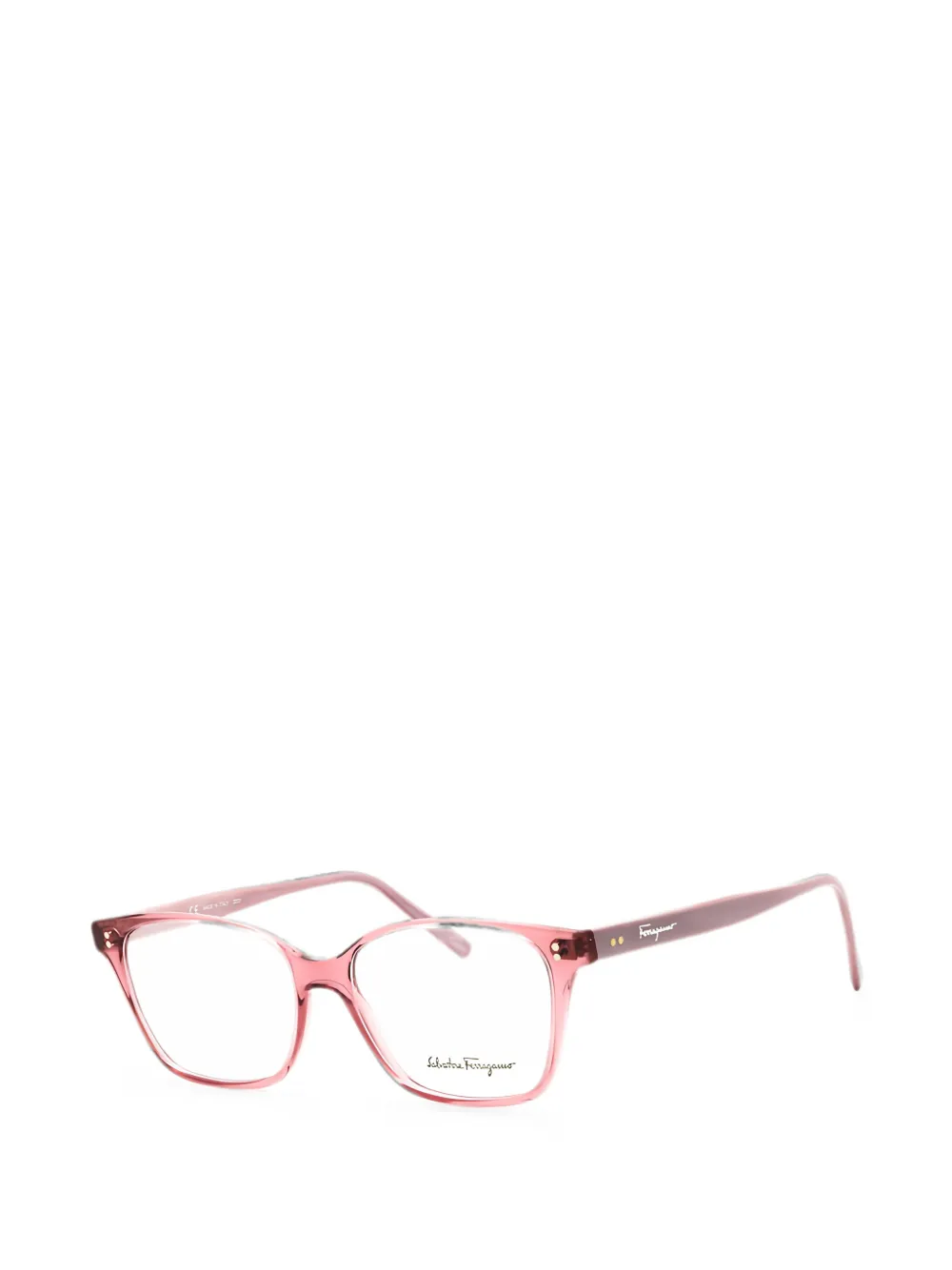 Ferragamo Eyewear Bril met vierkant montuur Roze