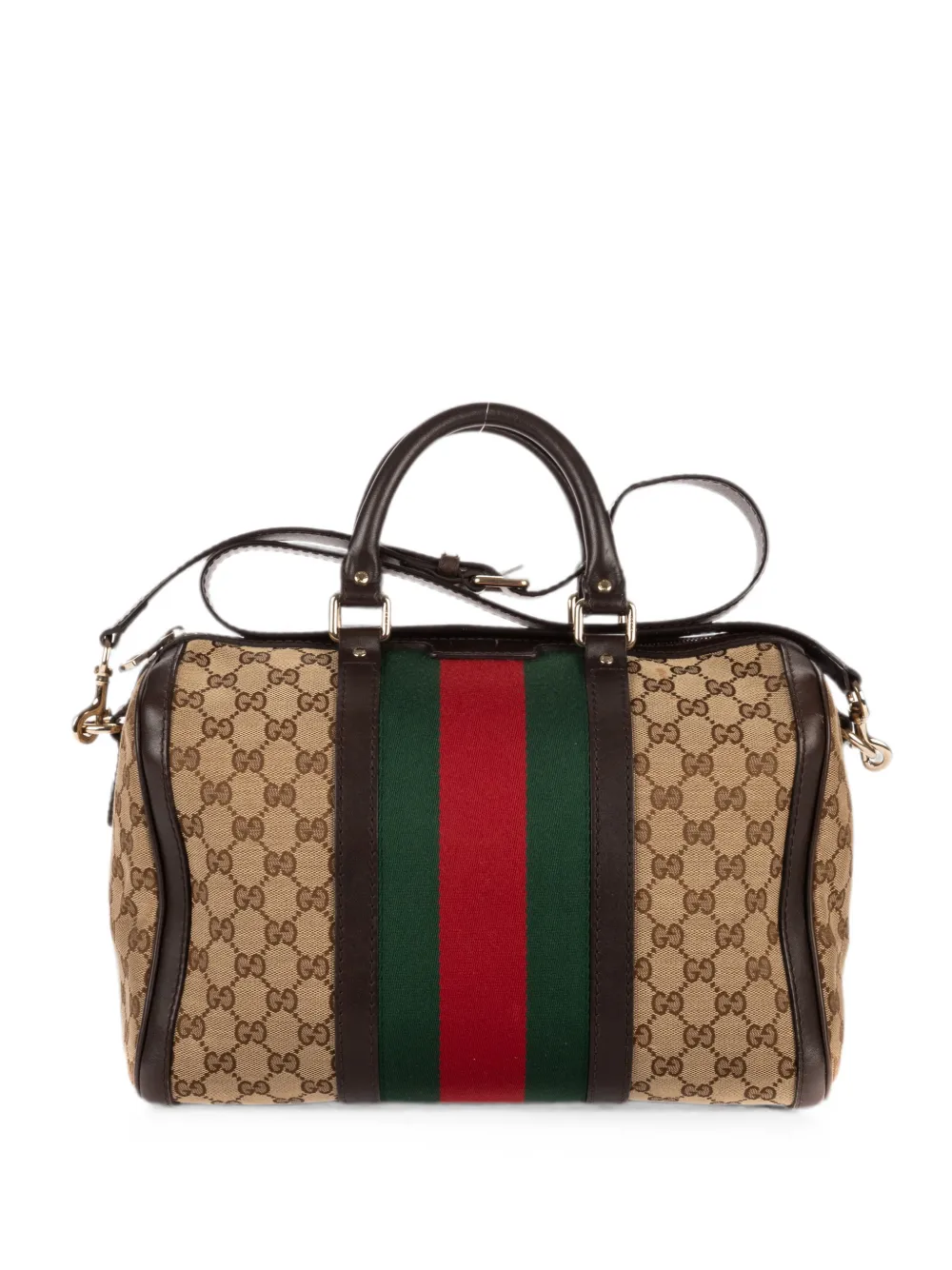 Gucci Pre-Owned GG Supreme Web stripe tote bag - Toni neutri