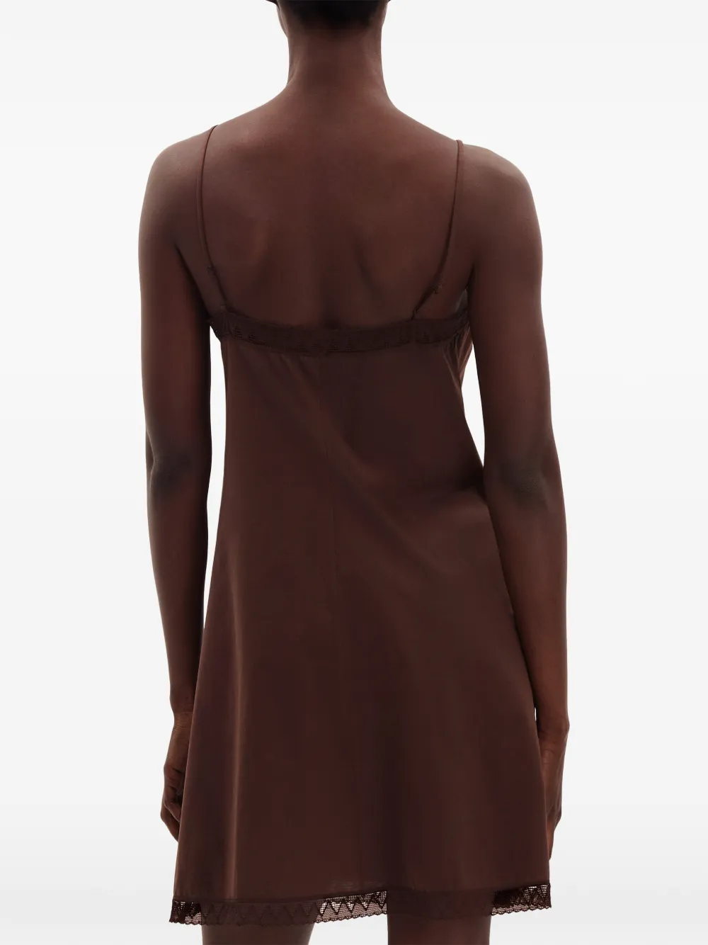 ERES Kindness lace-trim nightdress Bruin