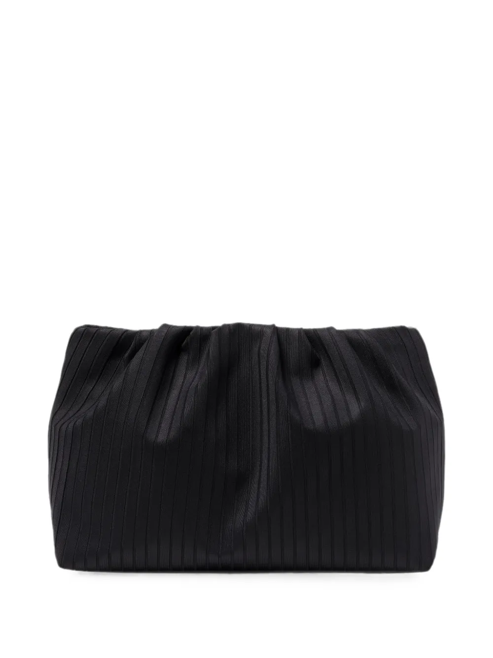 ERES Soiree Paradise pleated clutch bag Zwart