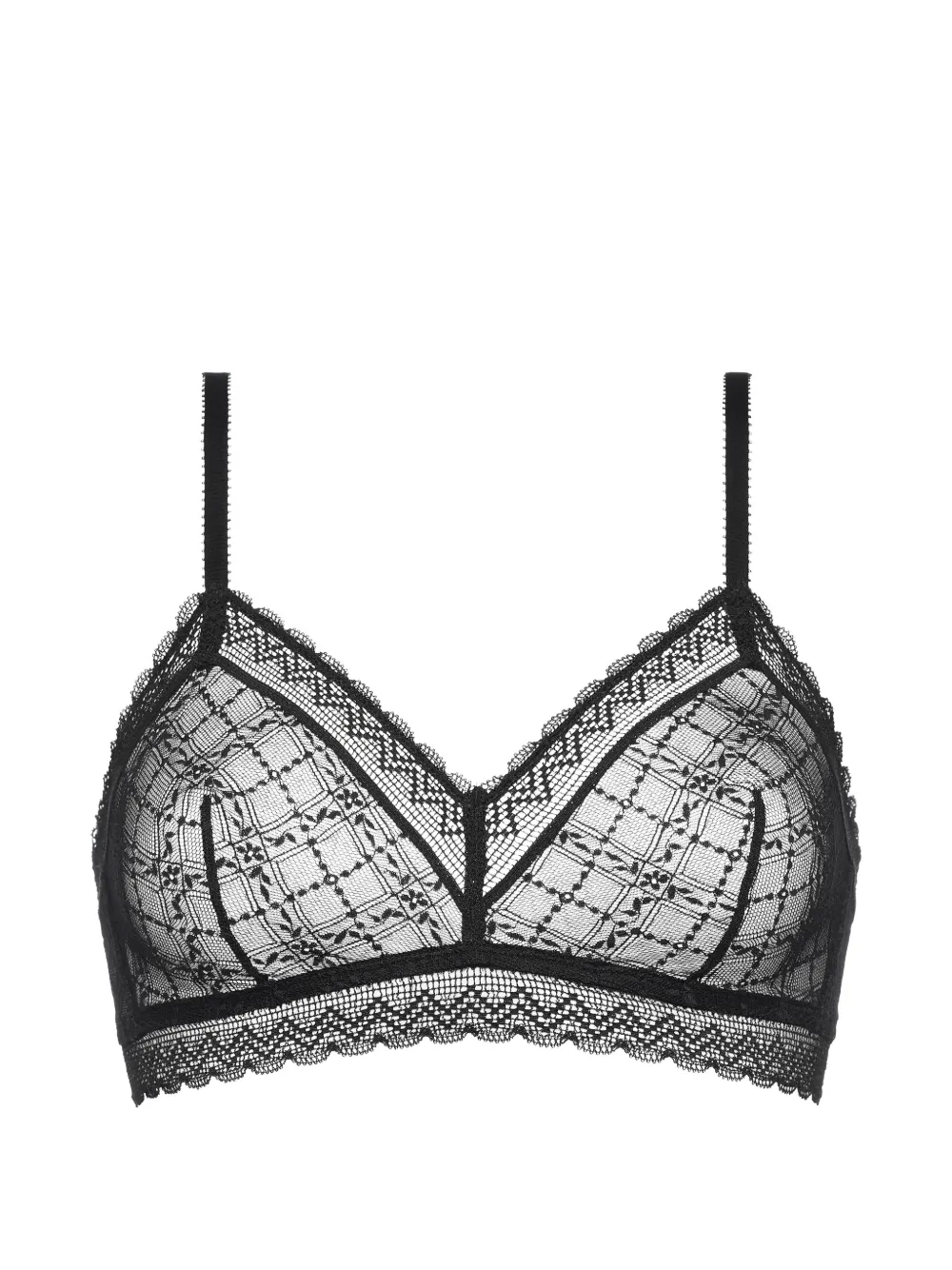 ERES Reggiseno a triangolo Botaniste - Nero