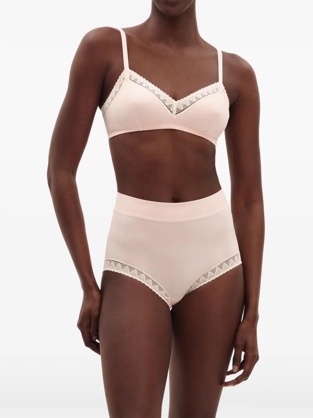 ERES Stillness slip met kanten afwerking Roze