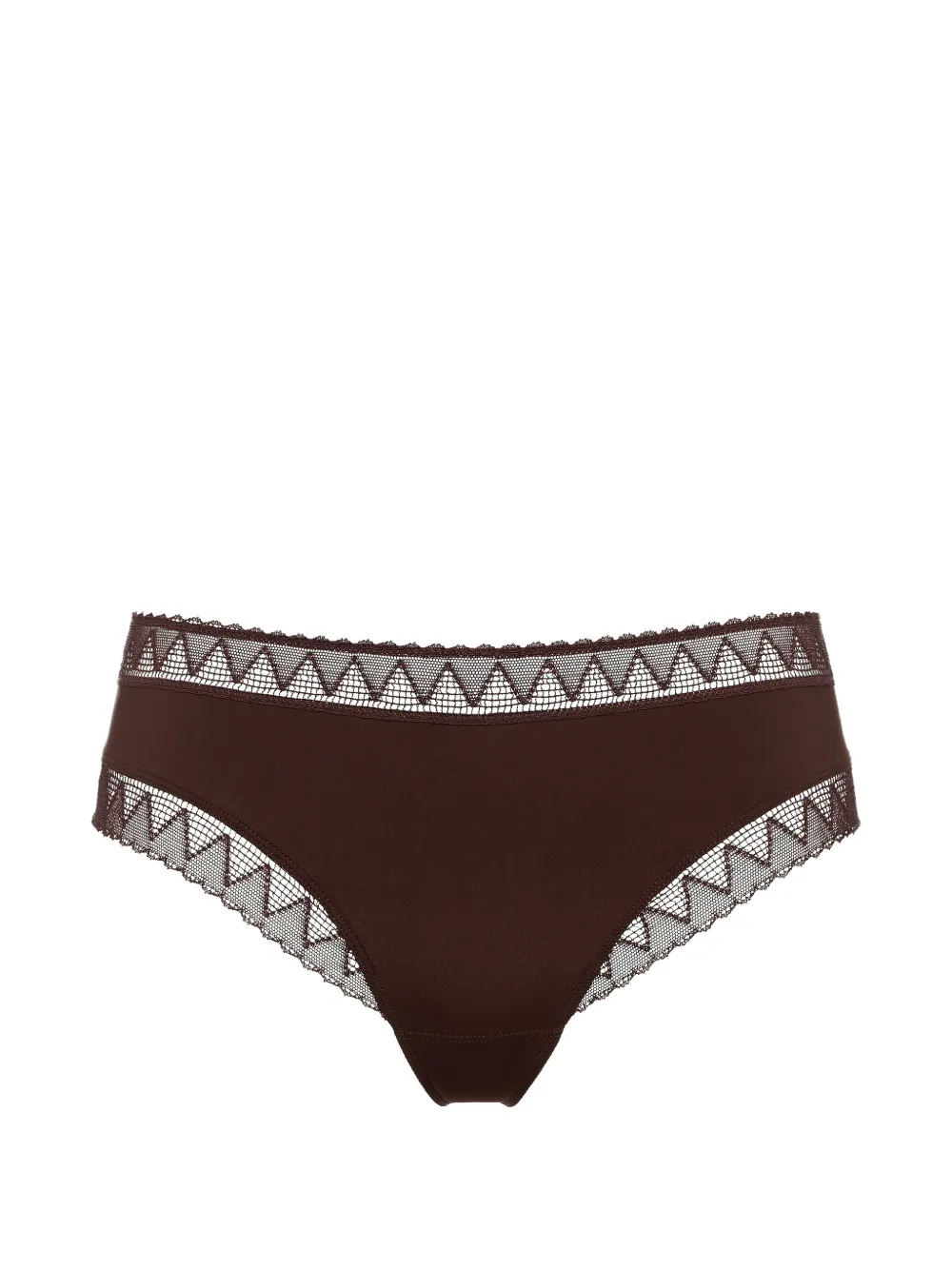 ERES Softly Slip mit Spitzenbesatz - Braun