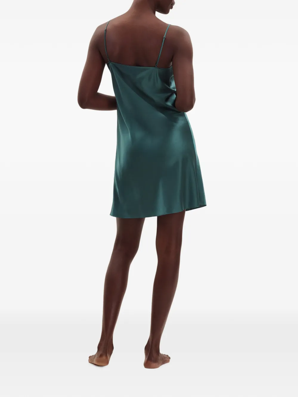 ERES Nouba silk slip dress Groen