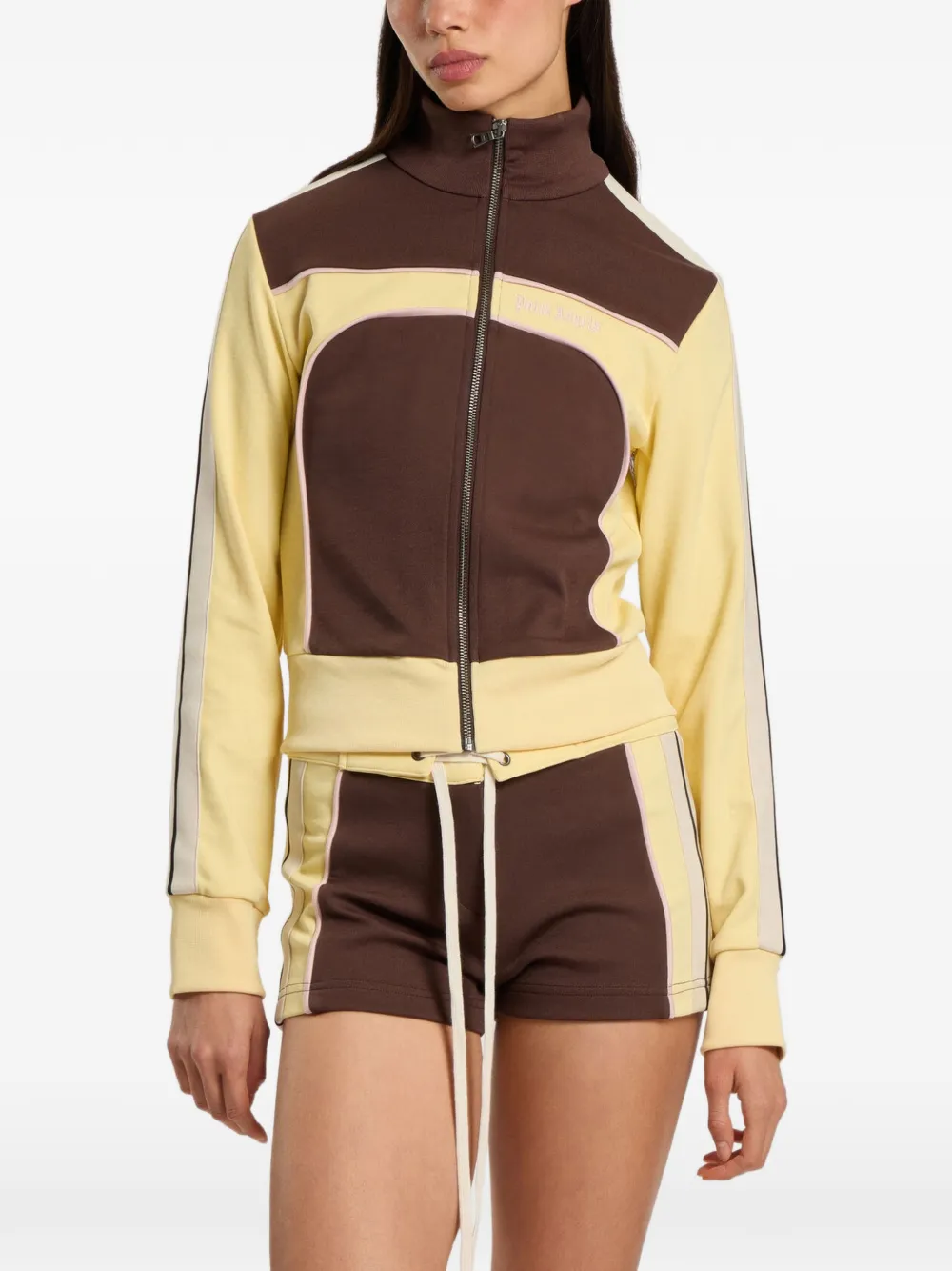 Palm Angels Trainingsjack met colourblocking Geel