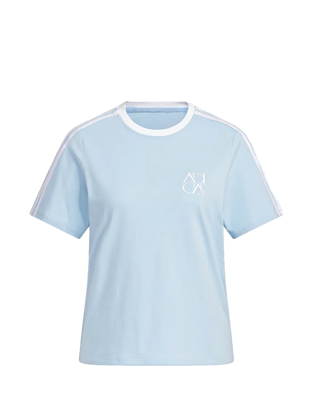 adidas Dance logo-embroidered T-shirt Blauw