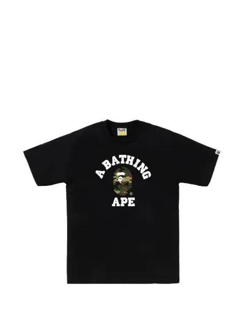 A BATHING APE® Glitch Woodland Camo College T-shirt