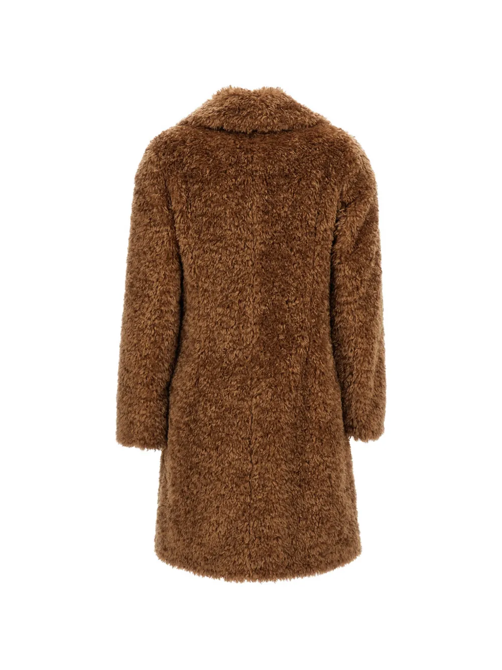 Herno Jas met revers en imitatiebont Bruin