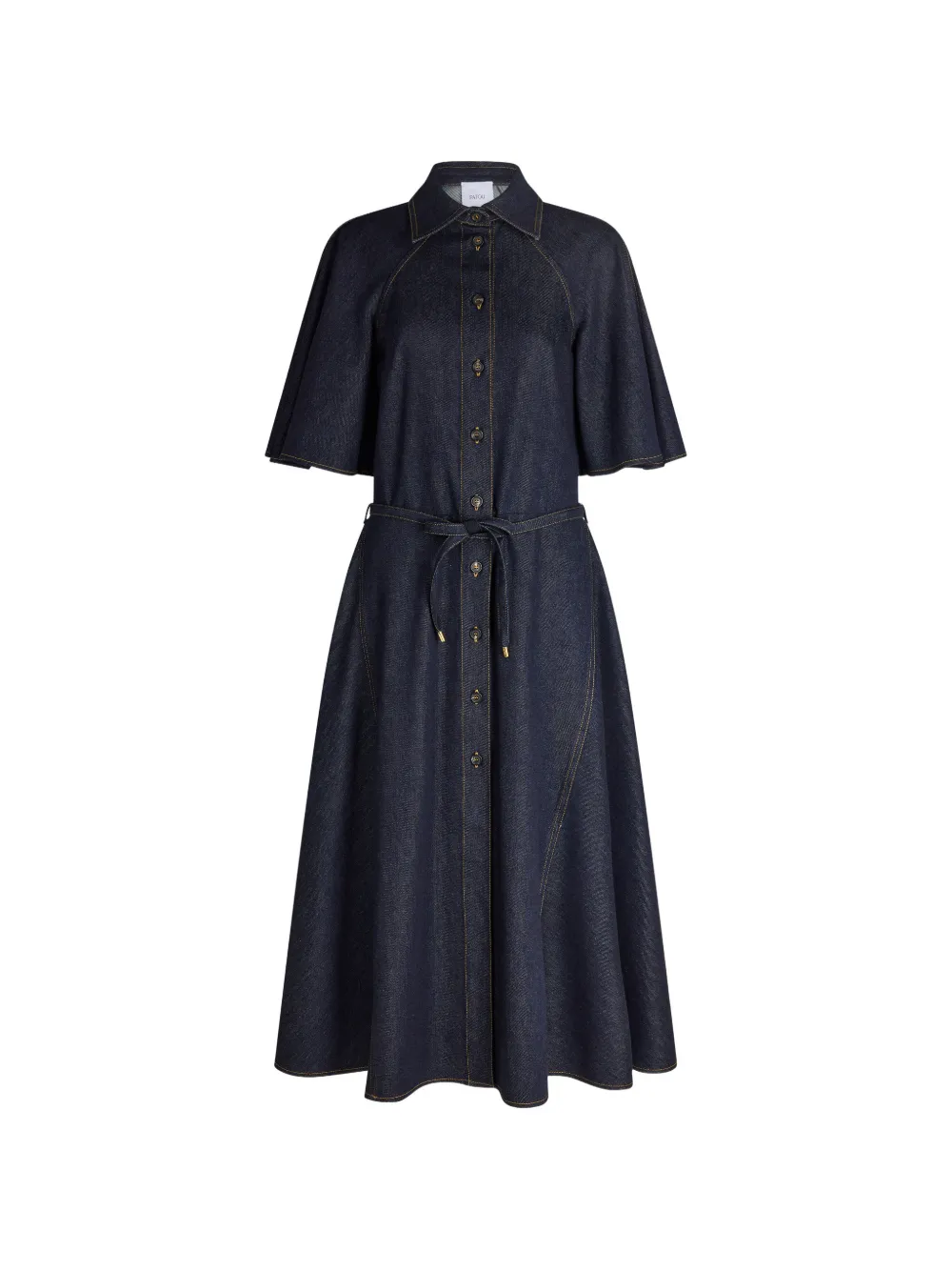 Patou Abito midi con cintura - Blu
