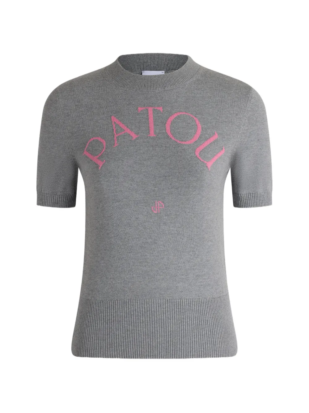Patou Kurzärmeliger Pullover aus Jacquard - Grau