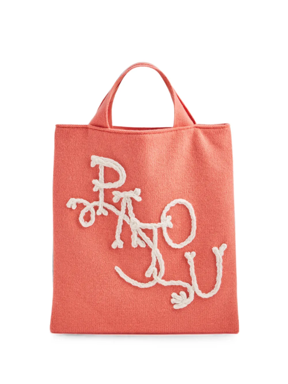 Patou Cornelly Embroidered Tote Bag In Orange