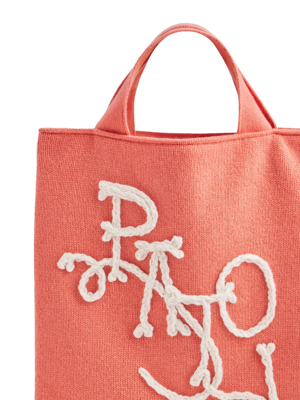 Patou Cornelly shopper met borduurwerk Oranje