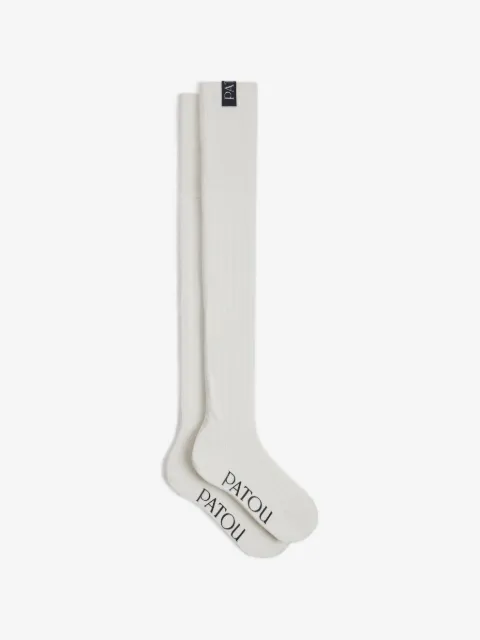 Patou ribbed over-the-knee socks