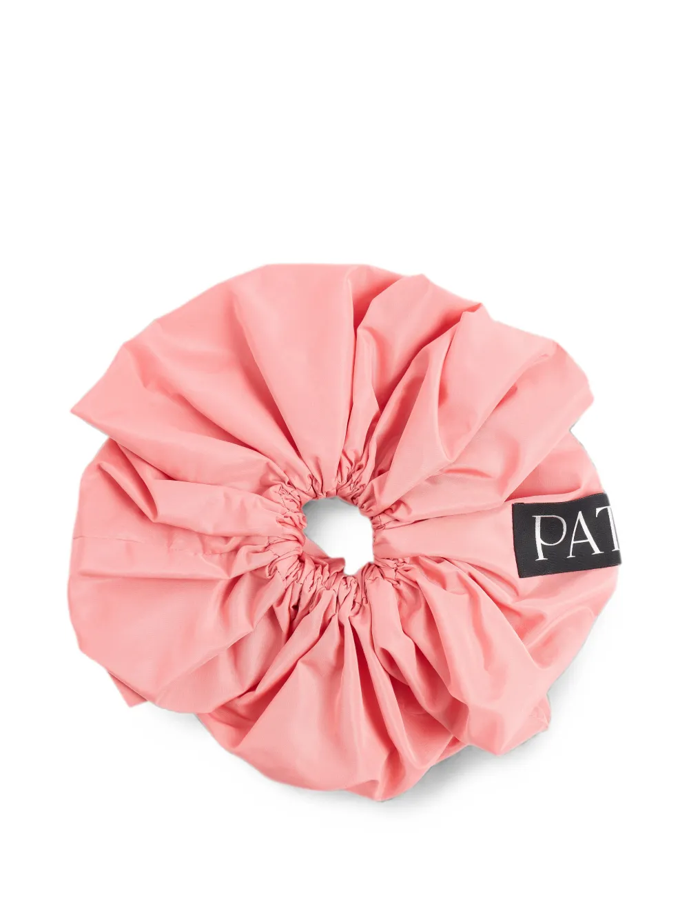 Patou logo-patch scrunchie - Rosa
