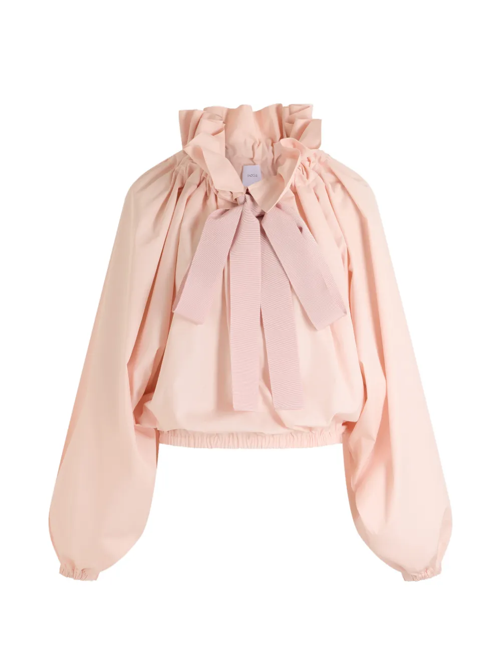 Patou ruffled bow-detail top - Rosa