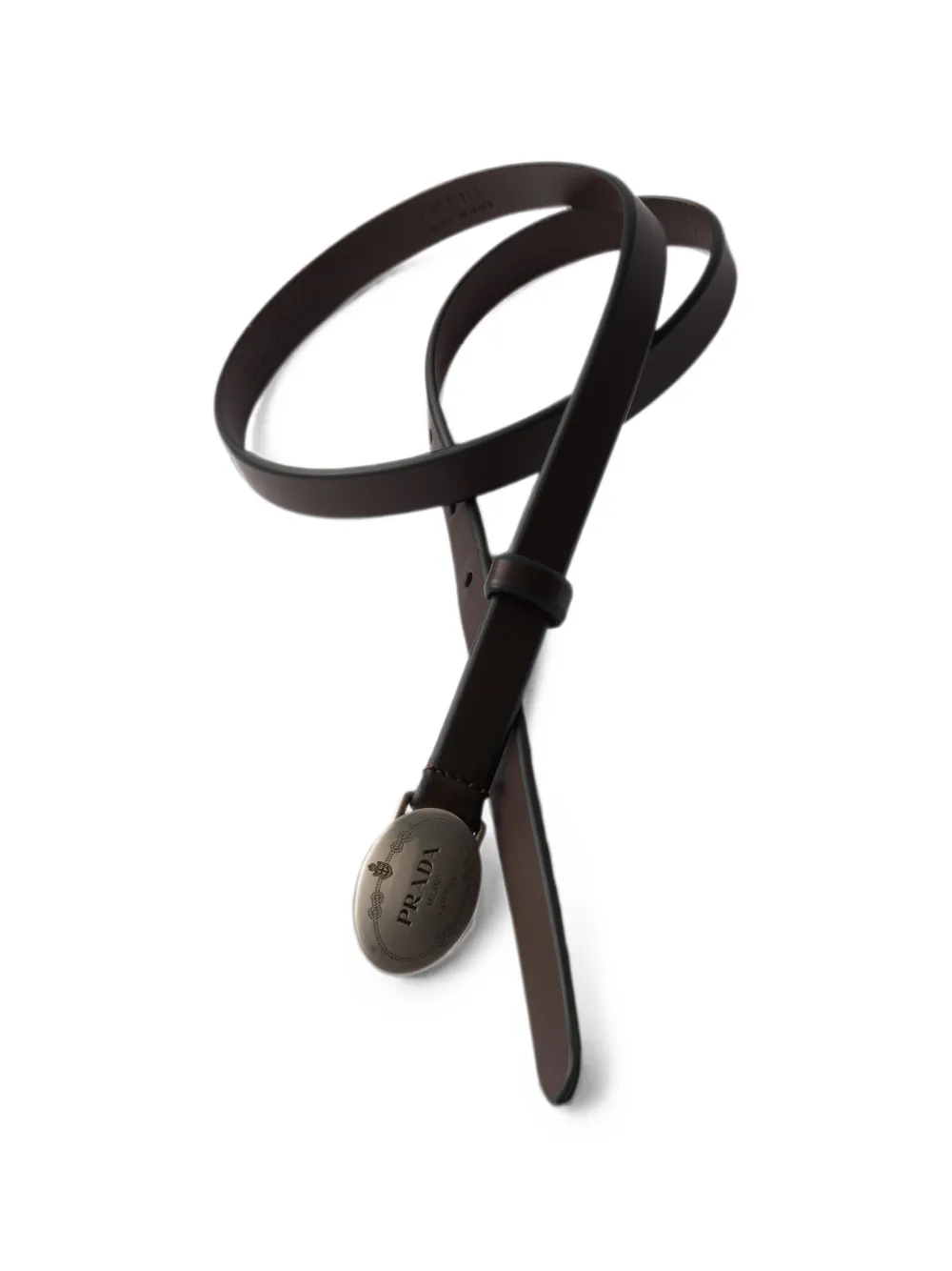 Prada Leren riem Bruin